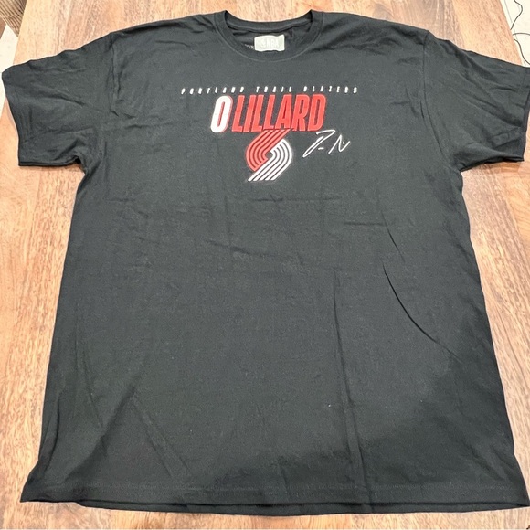 NBA Other - NBA Portland Trailblazers Lillard #0 Men's XL Black Jersey T-Shirt NWOT